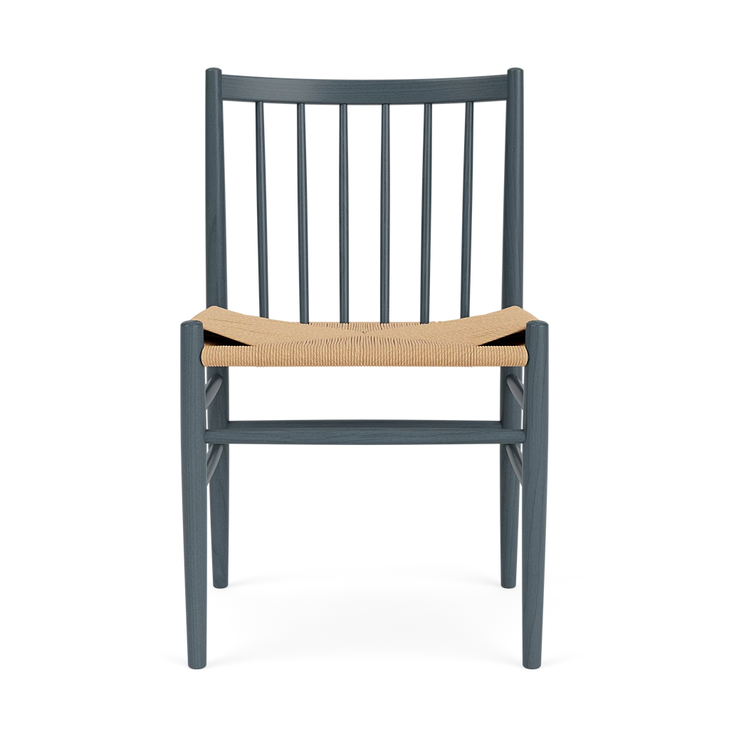 J80 - Chair - Beech - Blue Grey J80 - Chair - Beech - Blue Grey
